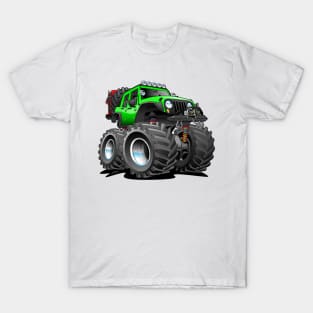 Off road 4x4 gecko green jeeper cartoon T-Shirt